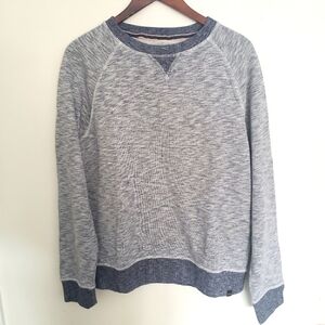 Social Republic Crewneck Sweatshirt Heathered Gray Blue Mens Size Large